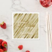 Glam Gold Wedding Serviette (Beispiel)