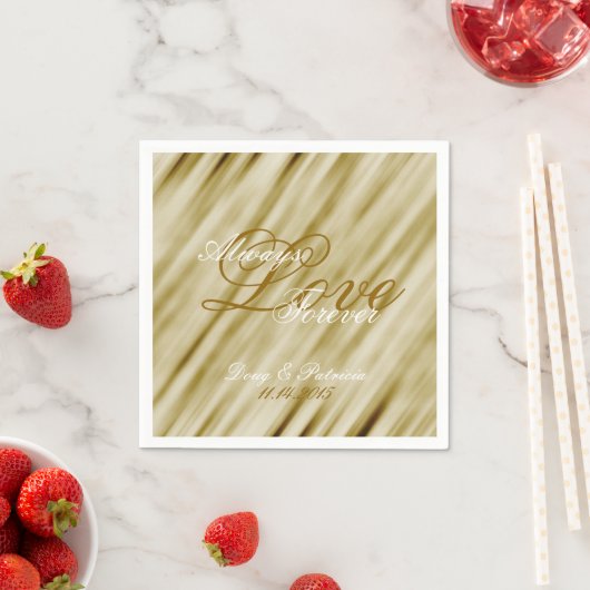 Glam Gold Wedding Serviette (Beispiel)