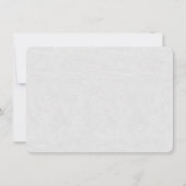 Glam Gold White Great Gatsby Hochzeitsempfang Einladung (Rückseite)