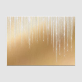 Glam Gold White Icicles Weihnachten Seidenpapier