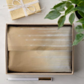 Glam Gold White Icicles Weihnachten Seidenpapier (Geschenk)