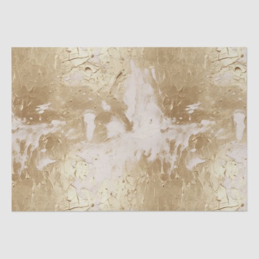 Glam Gold White Paint (Look) Seidenpapier (Vorderseite)