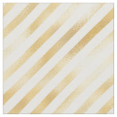 Glam Gold White Stripe Grafik Stoff (Nahaufnahme)