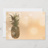 Glam Golden Pineaple Ein perfektes Wochenende in L Einladung (Rückseite)