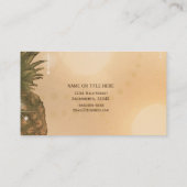 Glam Golden Pineaple Ein perfektes Wochenende in L Visitenkarte (Rückseite)