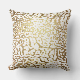Glam Golden White Leopard Tiger Safari Kissen