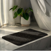 Glam goldfarbener Glitzer und Glitzern auf schwarz Badematte