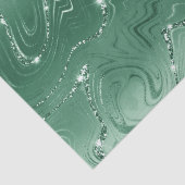 Glam Green Glittery Glitz Seidenpapier (Detail)