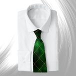 Glam Green Gold Geometric Krawatte<br><div class="desc">Green & Gold Geometric Muster.</div>