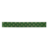 Glam Green Golden Horseshoe Graphic Satinband (Vorderseite)