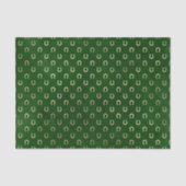 Glam Green Golden Horseshoe Graphic Seidenpapier (Vorderseite)
