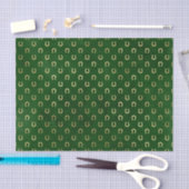Glam Green Golden Horseshoe Graphic Seidenpapier (Handwerk)