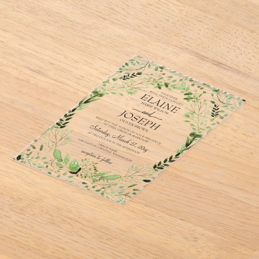 Glam Greenery Einladung (Ablage )