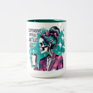 Glam & Grit: Das Gefühl, das nicht aufhören wird Zweifarbige Tasse