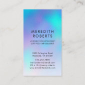 Glam Hair und Makeup Opal Hair Curl Visitenkarte (Rückseite)