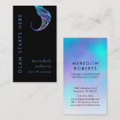 Glam Hair und Makeup Opal Hair Curl Visitenkarte (Vorne/Hinten)