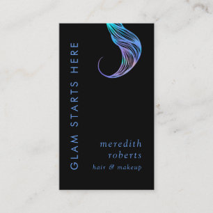 Glam Hair und Makeup Opal Hair Curl Visitenkarte