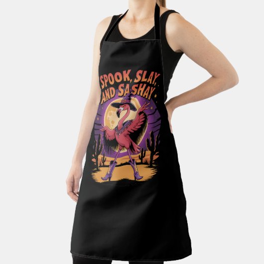 Glam Halloween Flamingo Spaß Schürze (InSitu)