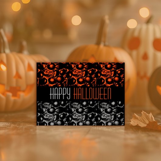 Glam Happy Halloween Postcard Postkarte