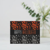 Glam Happy Halloween Postcard Postkarte (Stehend Vorderseite)
