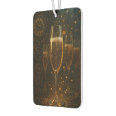 Glam Happy New Year Steampunk Champagne Autolufterfrischer (Links)