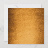 Glam Herbst Fall Golden Blätter Brautparty Einladung (Rückseite)