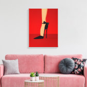 Glam High Heel Schuhe Leinwand Kunst, Dichtung und (Insitu (Wohnzimmer))