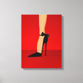 Glam High Heel Schuhe Leinwand Kunst, Dichtung und (Vorderseite)