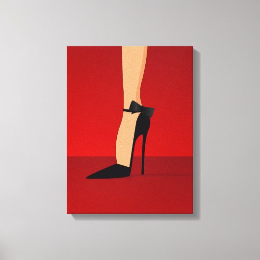 Glam High Heel Schuhe Leinwand Kunst, Dichtung und (Vorderseite)