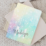 Glam Holographic Glitzer Farbenfrohe Hübsche Muste iPad Mini Hülle<br><div class="desc">Dieser hübsche,  farbenfrohe,  pastellfarbene Glitzer mit einem individuellen Monogramm und/oder Namen ist leicht zu personalisieren.</div>