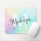 Glam Holographic Glitzer Farbenfrohe Hübsche Muste Mousepad (Mit Mouse)