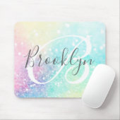 Glam Holographic Glitzer Farbenfrohe Hübsche Muste Mousepad (Mit Mouse)