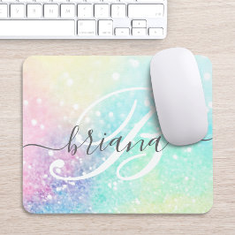 Glam Holographic Glitzer Farbenfrohe Hübsche Muste Mousepad
