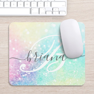 Glam Holographic Glitzer Farbenfrohe Hübsche Muste Mousepad