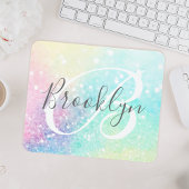 Glam Holographic Glitzer Farbenfrohe Hübsche Muste Mousepad