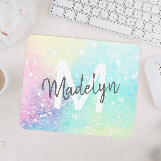 Glam Holographic Glitzer Farbenfrohe Hübsche Muste Mousepad