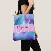 Glam Holographic Mermaid Glitzer Sparkle Monogram Tasche (Von Nahem)