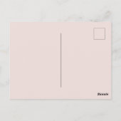 Glam Honey Comb Blush Champagne Abstrakt Postkarte (Rückseite)