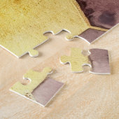 Glam Honey Comb Blush Champagne Abstrakt Puzzle (Seite)