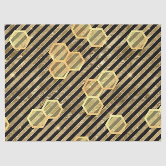 Glam Honeycomb Serie Design #18 Tissue Paper Seidenpapier (Vorderseite)