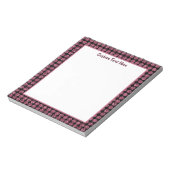 Glam Hot Pink Diamond Edelsteine Sparkle Notizblock (Rotiert)