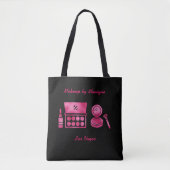 Glam Hot Pink Makeup Künstler Custom Tasche (Vorderseite)