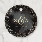 Glam-Imitate Gold Glitzer Kalligrafie Liebe Monogr Geschenkanhänger (Rückseite)