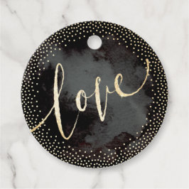 Glam-Imitate Gold Glitzer Kalligrafie Liebe Monogr Geschenkanhänger