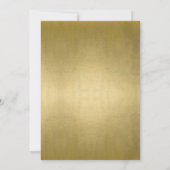 GLAM IMITATS GOLD FOIL DEINEN LOGO WORKSHOP GALA E EINLADUNG (Rückseite)