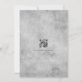 Glam Imitats Holographic Agate Geode Wedding QR Co Einladung (Rückseite)