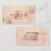 Glam Imitats Rose Gold Kupferfolie | Makeup Artist Visitenkarte (Vorne/Hinten)