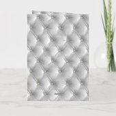 Glam Imitats Velvet Grau Silber Weihnachten (Rückseite)