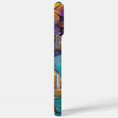 Glam Iridescent Opal Gemstone Hartglas Case-Mate iPhone Hülle (Rückseite / Rechts)