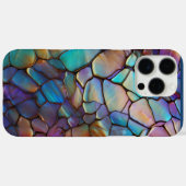 Glam Iridescent Opal Gemstone Hartglas Case-Mate iPhone Hülle (Rückseite (Horizontal))